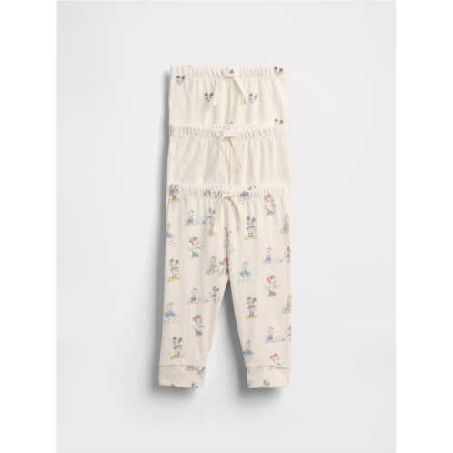 Gap × Disney Baby Organic Cotton Pull-On Pants (3-Pack)