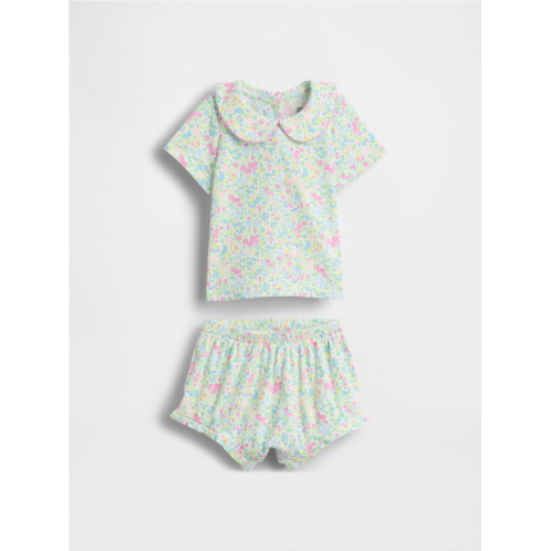 Gap Baby TinyRib Peter Pan Bodysuit Set