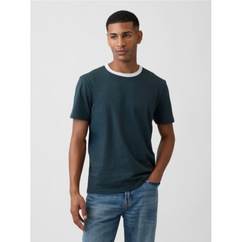 Gap Everyday Soft Ringer Crewneck T-Shirt