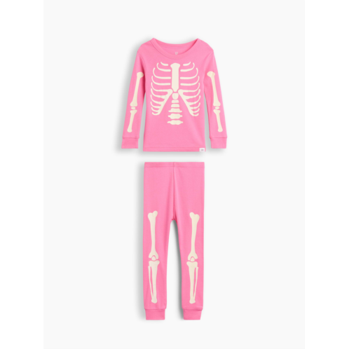 Gap Baby & Toddler Organic Brushed Cotton Glow-In-The-Dark Skeleton PJ Set