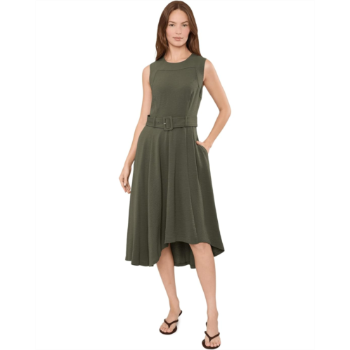 Calvin Klein Sleeveless Belted High Low A-Line