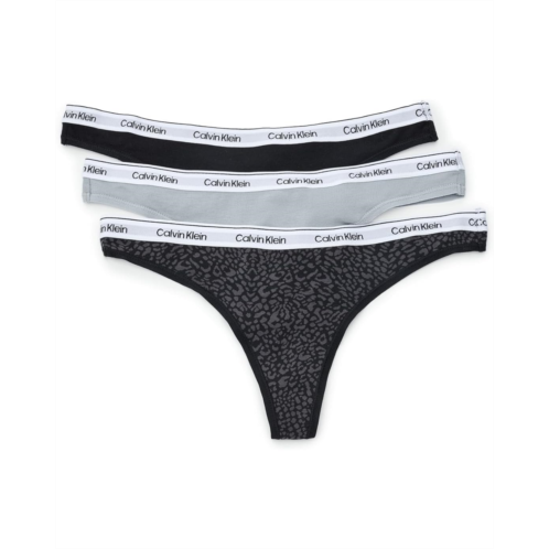 Calvin Klein Underwear Icon Logo Thong 3-Pack