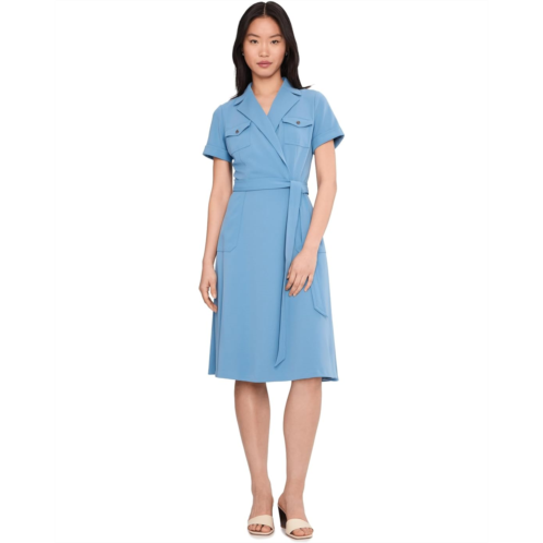 Calvin Klein Short Sleeve Self Tie Jacket Dress