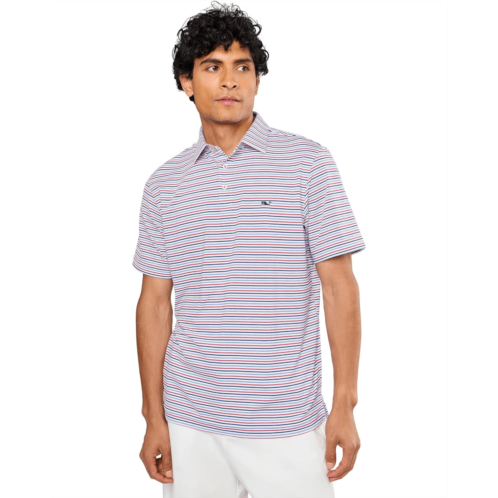Mens Vineyard Vines Bradley Stripe Sankaty Polo