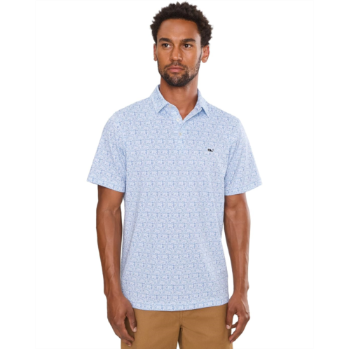 Mens Vineyard Vines Printed Sankaty Polo