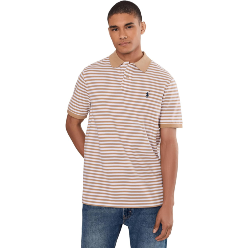 Mens Polo Ralph Lauren Classic Fit Striped Mesh Polo Shirt