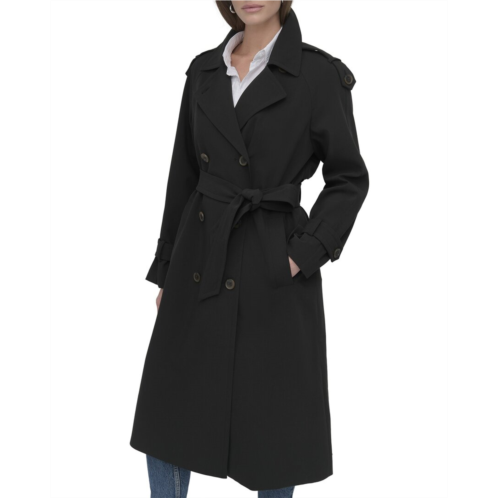 DKNY double-breasted rain trench coat
