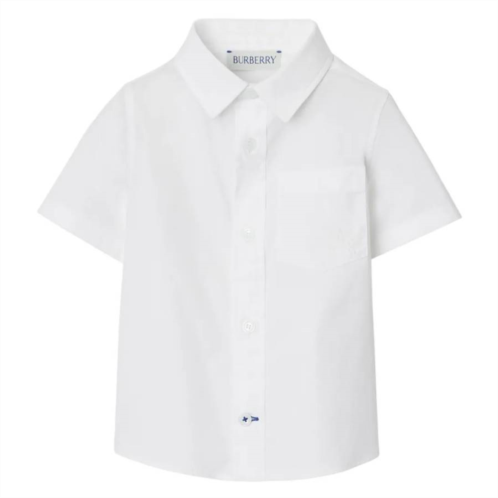 Burberry Kids Owen EKD Cotton Shirt Size 8Y