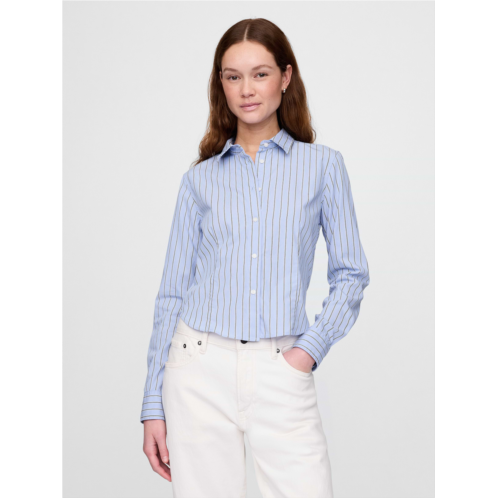 Gap Organic Cotton Fitted Crop Shirt