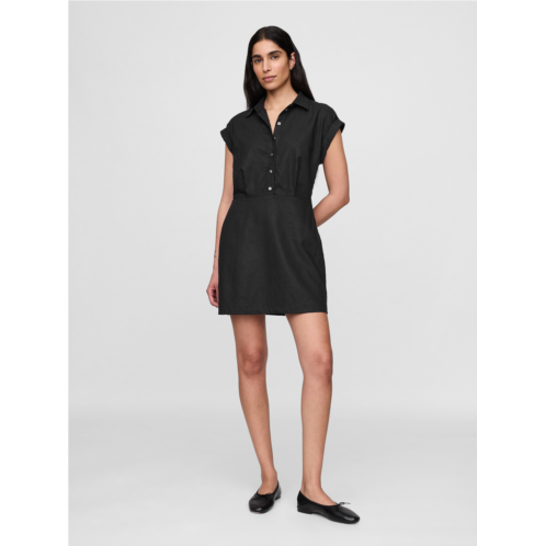 Gap Linen-Blend Shirtdress