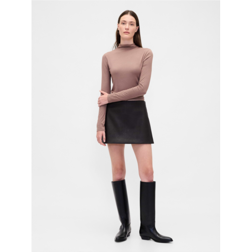Gap Vegan Leather Mini Skort