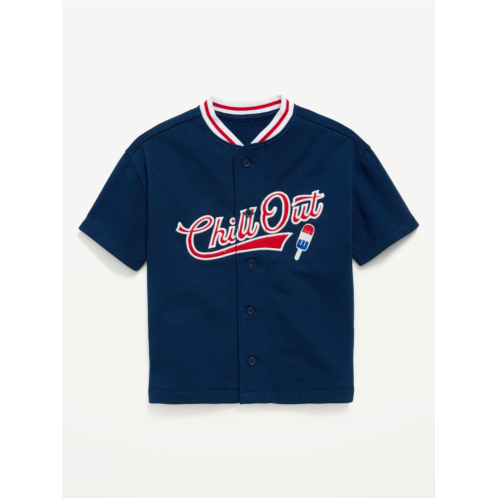OldNavy Oversized Baseball Jersey Sweatshirt for Toddler Boys