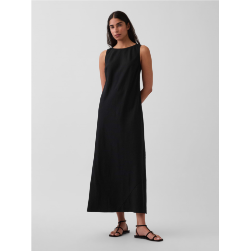 Gap Linen-Blend Maxi Shift Dress