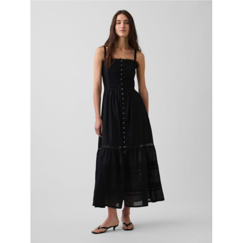 Gap Eyelet Tiered Maxi Dress