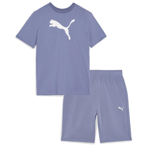 Boys PUMA Kids Big Cat T-Shirt & Fleece Short Set (Toddler/Little Kid/Big Kid))