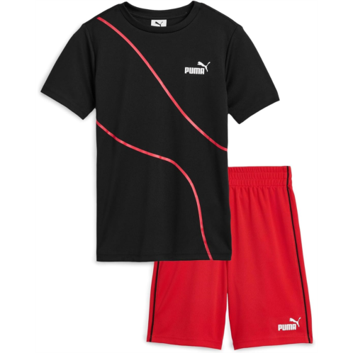 Boys PUMA Kids T-Shirt & Mesh Short Set (Little Kid/Big Kid)
