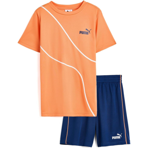 Boys PUMA Kids T-Shirt & Mesh Short Set (Little Kid/Big Kid)