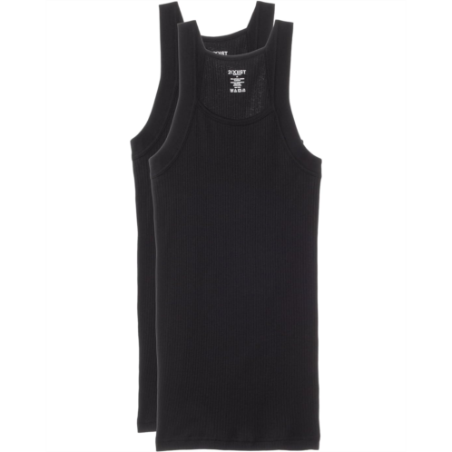 Mens 2(X)IST 2-Pack ESSENTIAL Square-Cut Tank