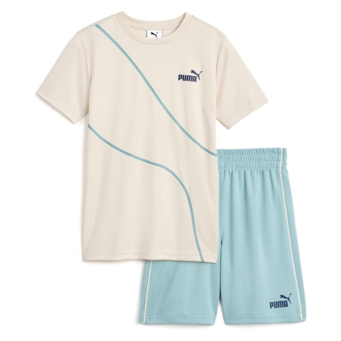 Boys PUMA Kids T-Shirt & Mesh Short Set (Little Kid/Big Kid)