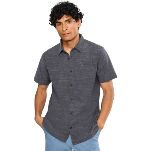 Mens ONeill UPF Slub Solid Standard Short Sleeve Woven Shirt