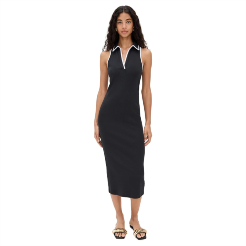 Veronica Beard womens darien midi dress black