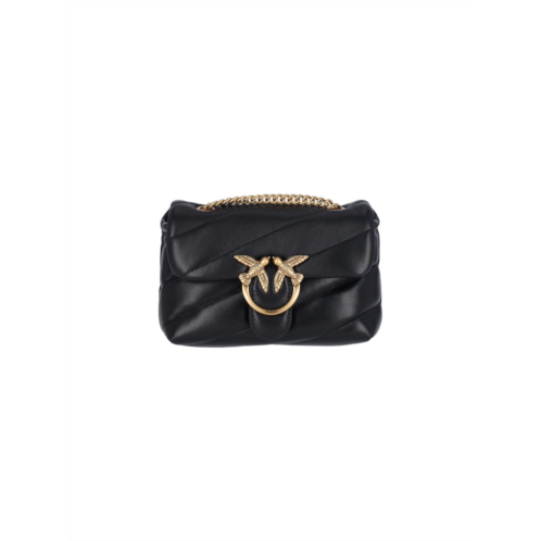 PINKO baby love puff mini bag black