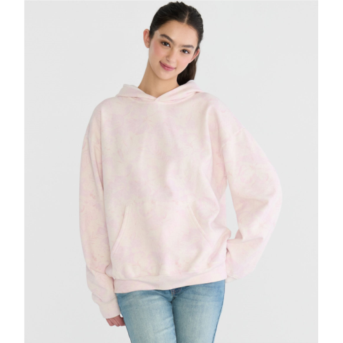 Aeropostale cloud soft tropical floral oversized pullover hoodie