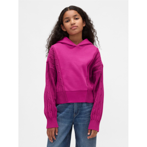 Gap Kids VintageSoft Mixed Media Hoodie