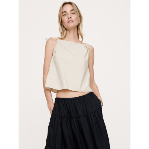 Bananarepublic Cotton Poplin Tie-Strap Tank
