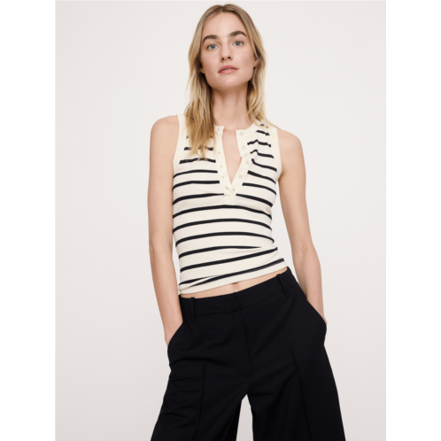 Bananarepublic Ribbed Henley Tank