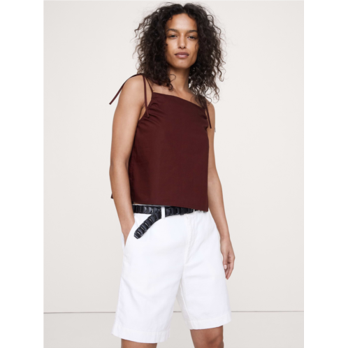 Bananarepublic Cotton Poplin Tie-Strap Tank