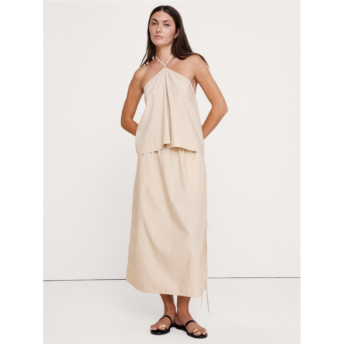 Bananarepublic Cotton Poplin Halter Top