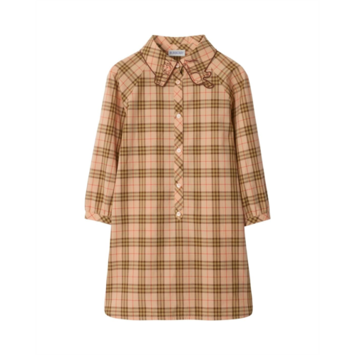 Girls Burberry Kids Elodie Check Dress (Toddler/Little Kid/Big Kid)