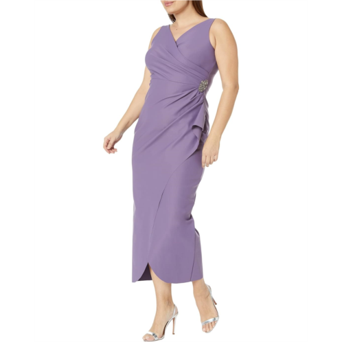 Womens Alex Evenings Long Slimming Sleeveless Sheath Dress
