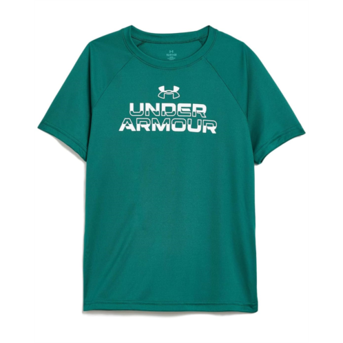 Boys Under Armour Kids Tech Split Wordmark Short Sleeve T-Shirt (Big Kid)