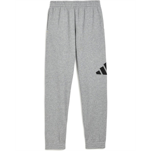 Boys adidas Kids Essential Big Logo Fleece Heather Joggers (Big Kid)