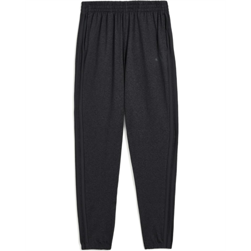 Boys adidas Kids 3-Stripe Melange Joggers (Big Kid)