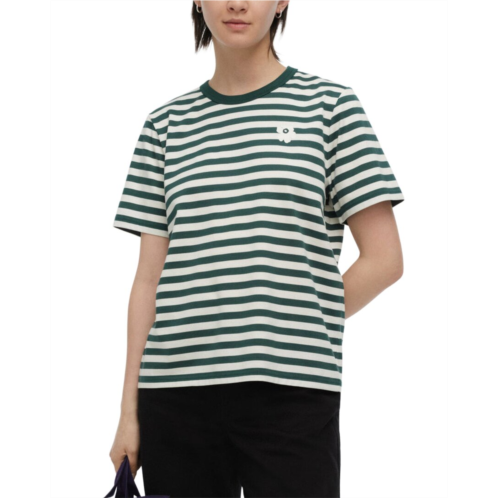 Marimekko tasaraita unikko kioski t-shirt