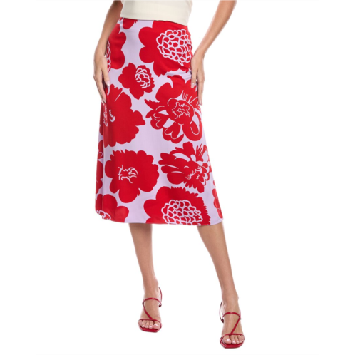 Marimekko korkeat pioni midi skirt