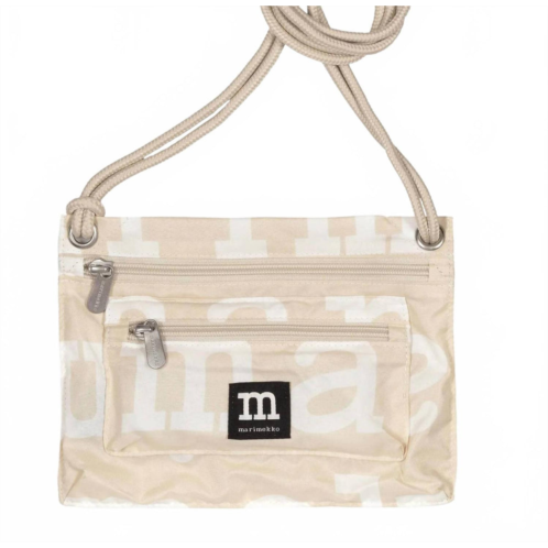 Marimekko womens smart travel bag in oyster beige ecru