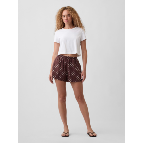 Gap 4 Pull-On Linen-Blend Shorts