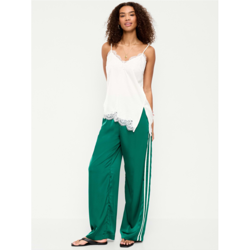 OldNavy High-Waisted Satin Track Pants