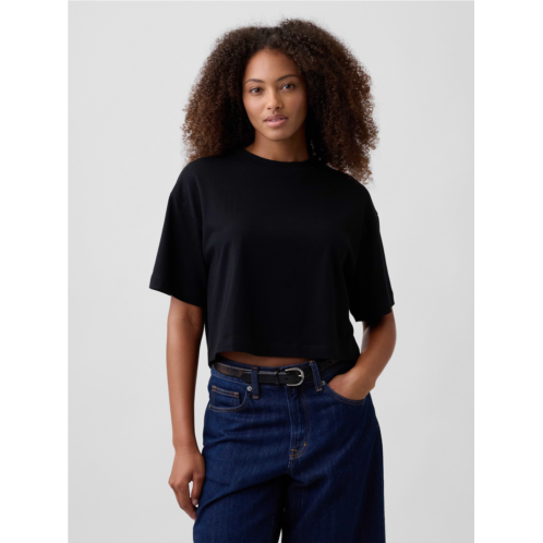 Gap Relaxed Cropped Crewneck T-Shirt