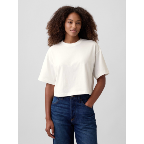 Gap Relaxed Cropped Crewneck T-Shirt