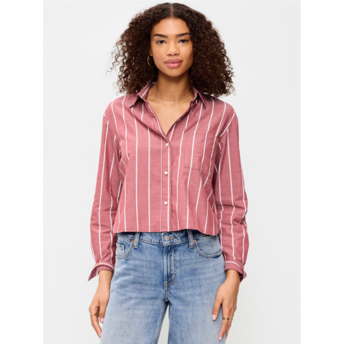 OldNavy Cropped Button-Down Shirt