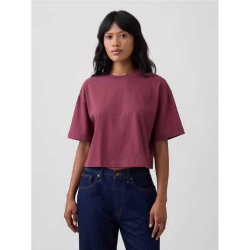 Gap Relaxed Cropped Crewneck T-Shirt