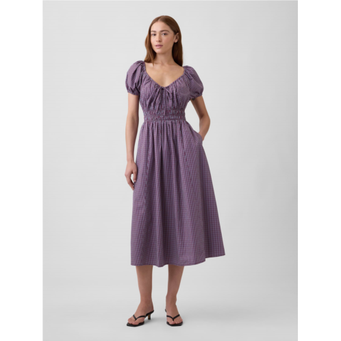 Gap Puff Sleeve V-Neck Maxi Dress