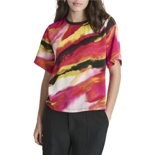 DKNY print crewneck top