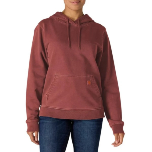 Carhartt hoodie womens spice red french terry long sleeve relaxed fit posh082