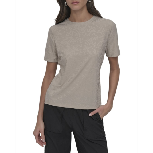 DKNY logo knit top